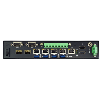 Lex System 1U 3I612DW - 1U Rack pramoninis kompiuteris, Intel Skylake-U / Kaby Lake-U, 5 Gbe + 2 Sfp Lan Prievadus Ir 1 X Dp 1 X Hdmi 1 X Edp vaizdo išėjimai serverio ir valdymo sistemoms