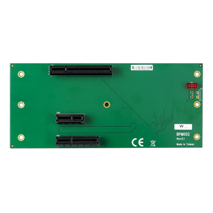 Lex System BPM002 - Riser Card / Backplane plokštė Lex System įterptinėms (Embedded) platformoms, I/O galimybėms praplėsti pramoninėje