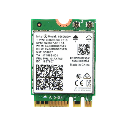 Lex System Intel wireless AC9260 - tinklo plėtimo Kortelė Lex System įterptinėms (Embedded) platformoms, I/O galimybėms praplėsti pramoninėje Lex System Intel wireless AC9260 - tinklo plėtimo Kortelė Lex System įterptinėms (Embedded) platformoms, I/O galimybėms praplėsti pramoninėje