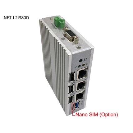 Lex System NET-I 2I380D - DIN bėgelyje montuojama įterptinė (DIN-Rail Mountable Embedded) sistema, Intel Baytrail, skirta integruoti į spinteles ir skydelius 2