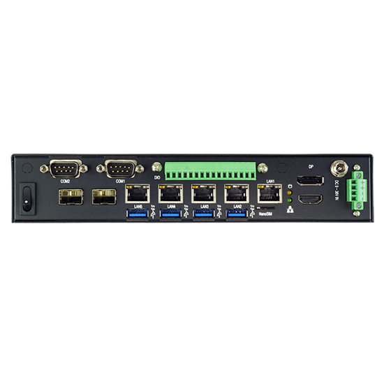 Lex System 1U 3I612DW - 1U Rack pramoninis kompiuteris, Intel Skylake-U / Kaby Lake-U, 5 Gbe + 2 Sfp Lan Prievadus Ir 1 X Dp 1 X Hdmi 1 X Edp vaizdo išėjimai serverio ir valdymo sistemoms