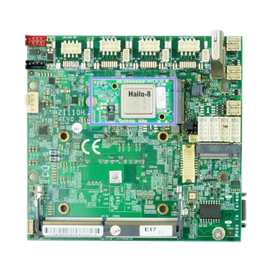 Lex System 2I110H + Hailo-8™ AI - kompaktiškas vienos plokštės kompiuteris (Single Board Computer), Intel Tiger Lake-Up3 + Hailo-8 1
