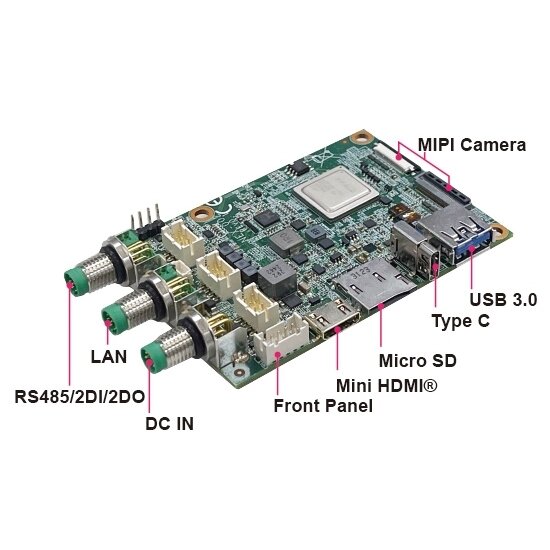 Lex System NXP-HAI02 - COM nešančioji / vertinimo plokštė (Carrier / Evaluation Board) Lex System įterptinėms platformoms 2