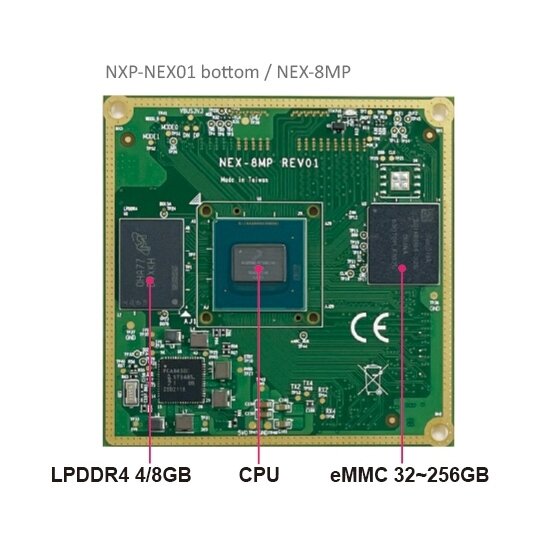 Lex System NXP-NEX01 - COM nešančioji / vertinimo plokštė (Carrier / Evaluation Board) Lex System įterptinėms platformoms 3