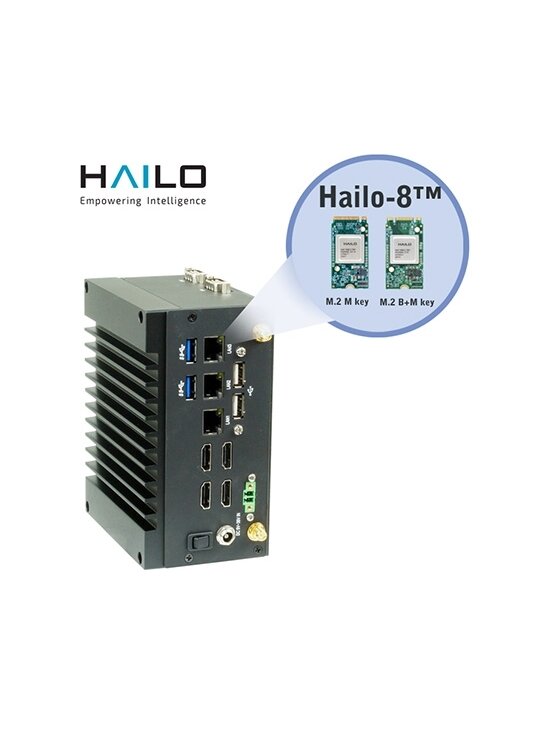 Lex System SKY 2 - 2I110AW + Hailo-8™ - Edge Ai Computing System Featuring Intel Tiger Lakeup3 + Hailo8 1