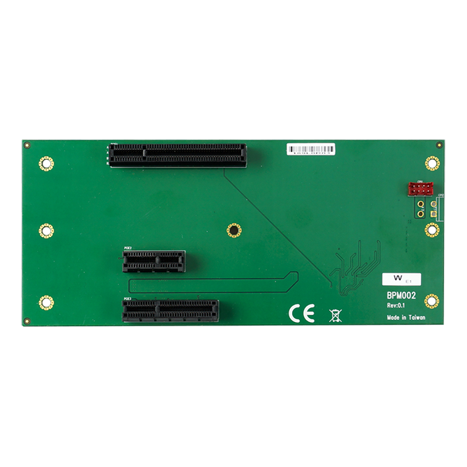 Lex System BPM002 - Riser Card / Backplane plokštė Lex System įterptinėms (Embedded) platformoms, I/O galimybėms praplėsti pramoninėje