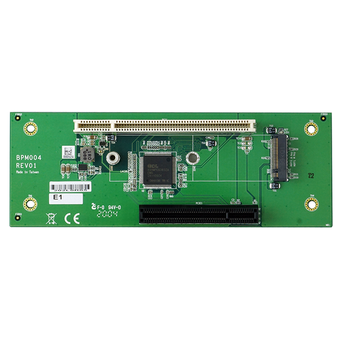 Lex System BPM004 - Riser Card / Backplane plokštė Lex System įterptinėms (Embedded) platformoms, I/O galimybėms praplėsti pramoninėje