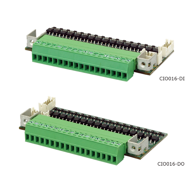 Lex System CIO016 - skaitmeninių I/O plėtimo plokštė Lex System įterptinėms (Embedded) platformoms, I/O galimybėms praplėsti pramoninėje