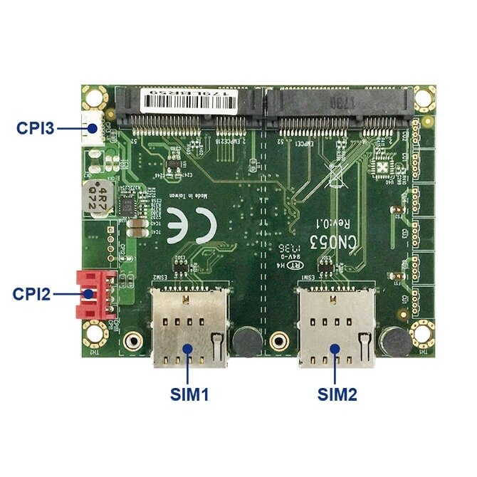 Lex System CN053 - signalų konverterio plokštė Lex System įterptinėms (Embedded) platformoms, I/O galimybėms praplėsti pramoninėje 3