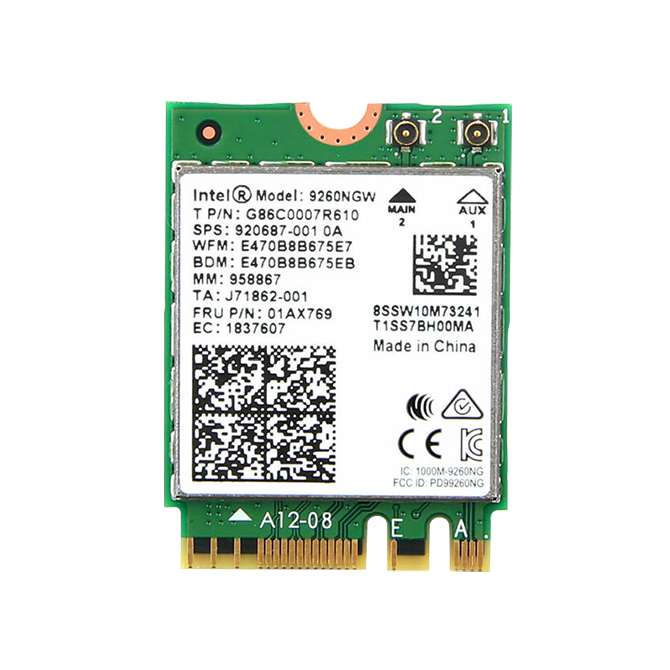 Lex System Intel wireless AC9260 - tinklo plėtimo Kortelė Lex System įterptinėms (Embedded) platformoms, I/O galimybėms praplėsti pramoninėje Lex System Intel wireless AC9260 - tinklo plėtimo Kortelė Lex System įterptinėms (Embedded) platformoms, I/O galimybėms praplėsti pramoninėje