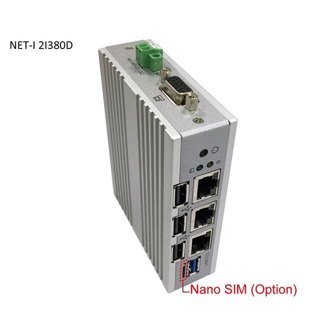 Lex System NET-I 2I380D - DIN bėgelyje montuojama įterptinė (DIN-Rail Mountable Embedded) sistema, Intel Baytrail, skirta integruoti į spinteles ir skydelius 2