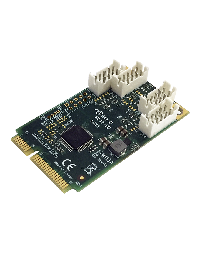 Lex System M113A - Mini Pcie Expansion Card For Lex System Embedded Platforms, Designed To Expand I/O Capabilities In Industrial Applications Lex System M113A - Mini Pcie Expansion Card For Lex System Embedded Platforms, Designed To Expand I/O Capabilities In Industrial Applications