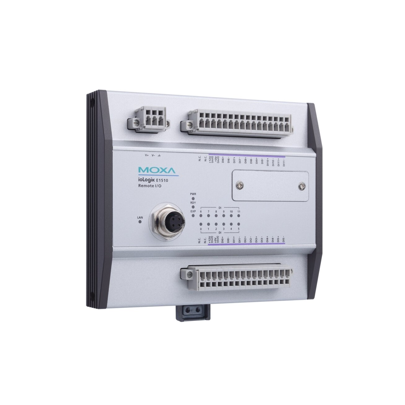 Moxa (ioLogik E1512-M12-T) atsparus aplinkai I/O, 4 skaitmeniniai įėjimai (DI), 4 skaitmeniniai įėjimai ir išėjimai (DIO), Darbinė temperatūra: -40...85 °C 2 Moxa (ioLogik E1512-M12-T) atsparus aplinkai I/O, 4 skaitmeniniai įėjimai (DI), 4 skaitmeniniai įėjimai ir išėjimai (DIO), Darbinė temperatūra: -40...85 °C 2