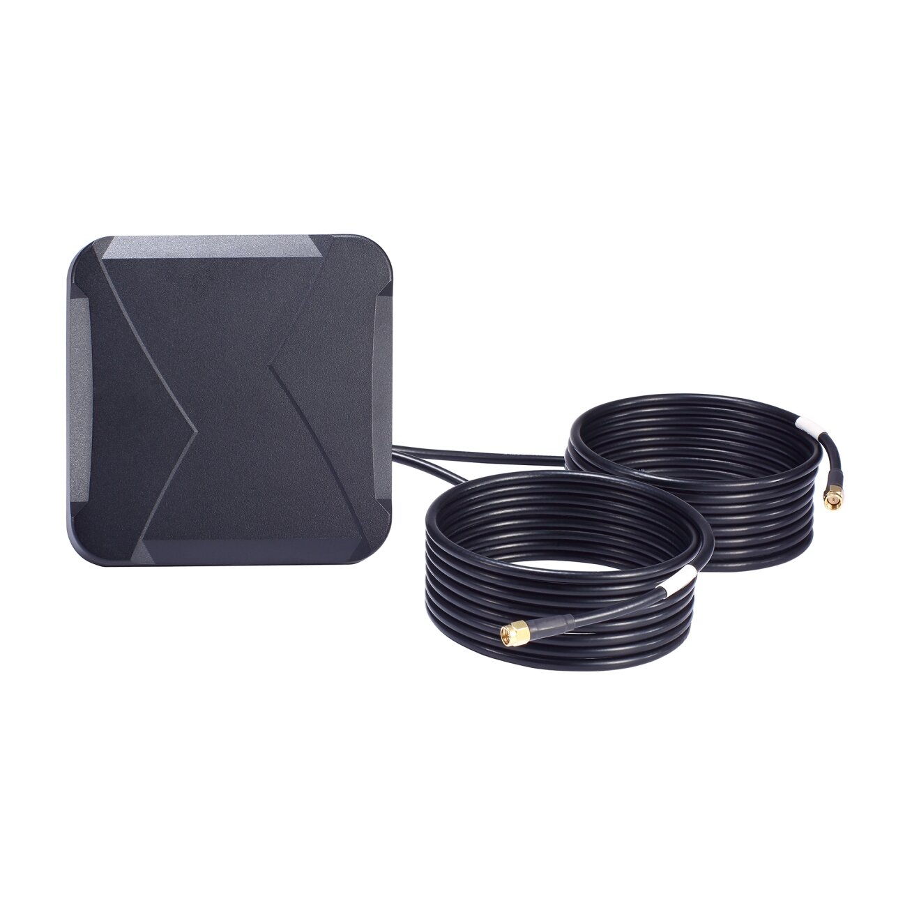 Moxa (MAT-5G-PA-SM-2-06-3m) 6 dBi MIMO skydelis antena, komplektacija: 2 SMA (kištukas) jungtys skirta mobiliojo ryšio paskirtys, 3 m kabelis 2