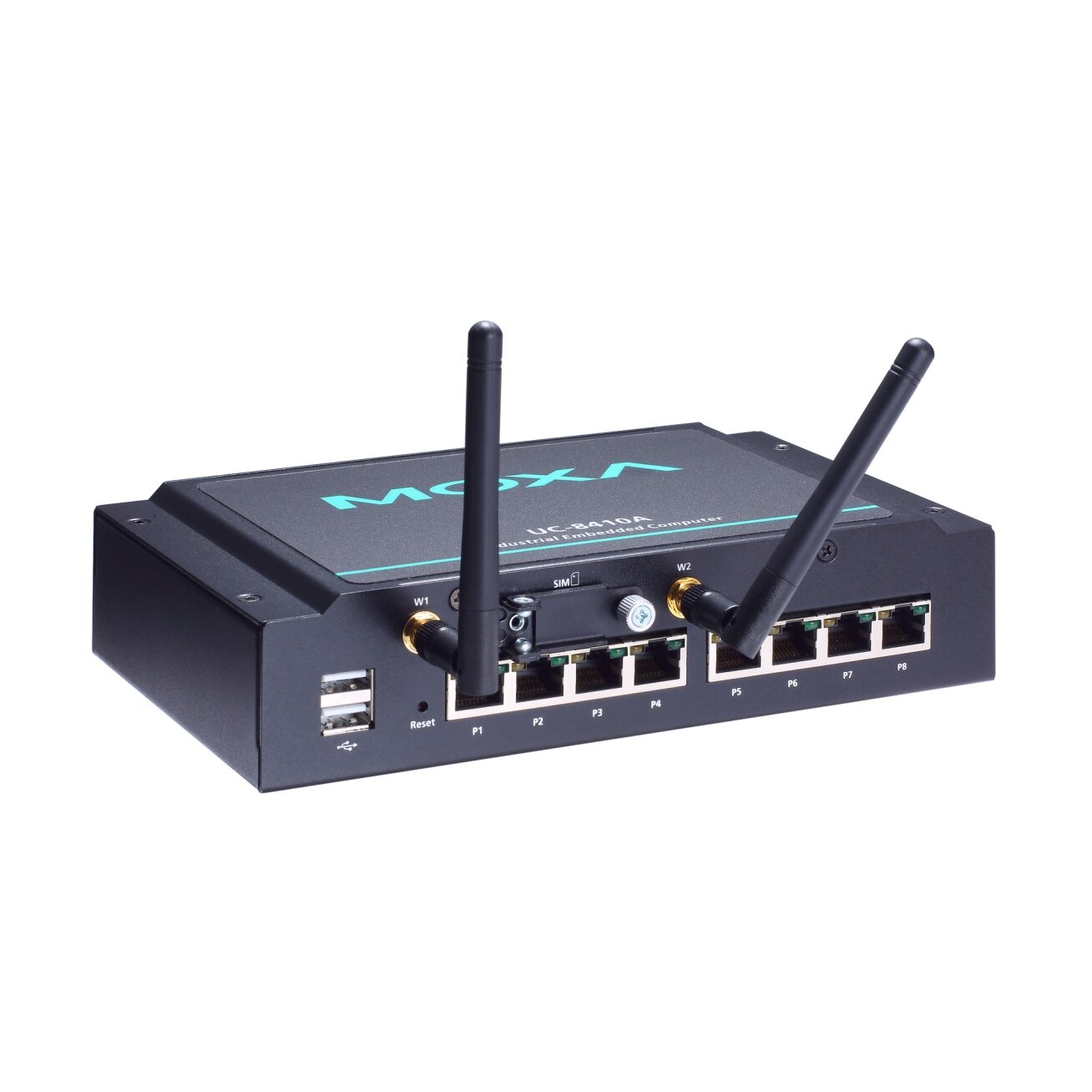 Moxa (UC-8410A-NW-T-LX) Arm architektūros sieninis montavimas pramoninis kompiuteris su Cortex-A7 1 GHz dviejų branduolių, 1 GB DDR3L RAM, 8 nuosekliojo ryšio prievadai, 4 skaitmeniniai įėjimai (DI), 4 skaitmeniniai išėjimai (DO), 3 Ethernet prievadai, 1 2 Moxa (UC-8410A-NW-T-LX) Arm architektūros sieninis montavimas pramoninis kompiuteris su Cortex-A7 1 GHz dviejų branduolių, 1 GB DDR3L RAM, 8 nuosekliojo ryšio prievadai, 4 skaitmeniniai įėjimai (DI), 4 skaitmeniniai išėjimai (DO), 3 Ethernet prievadai, 1 2