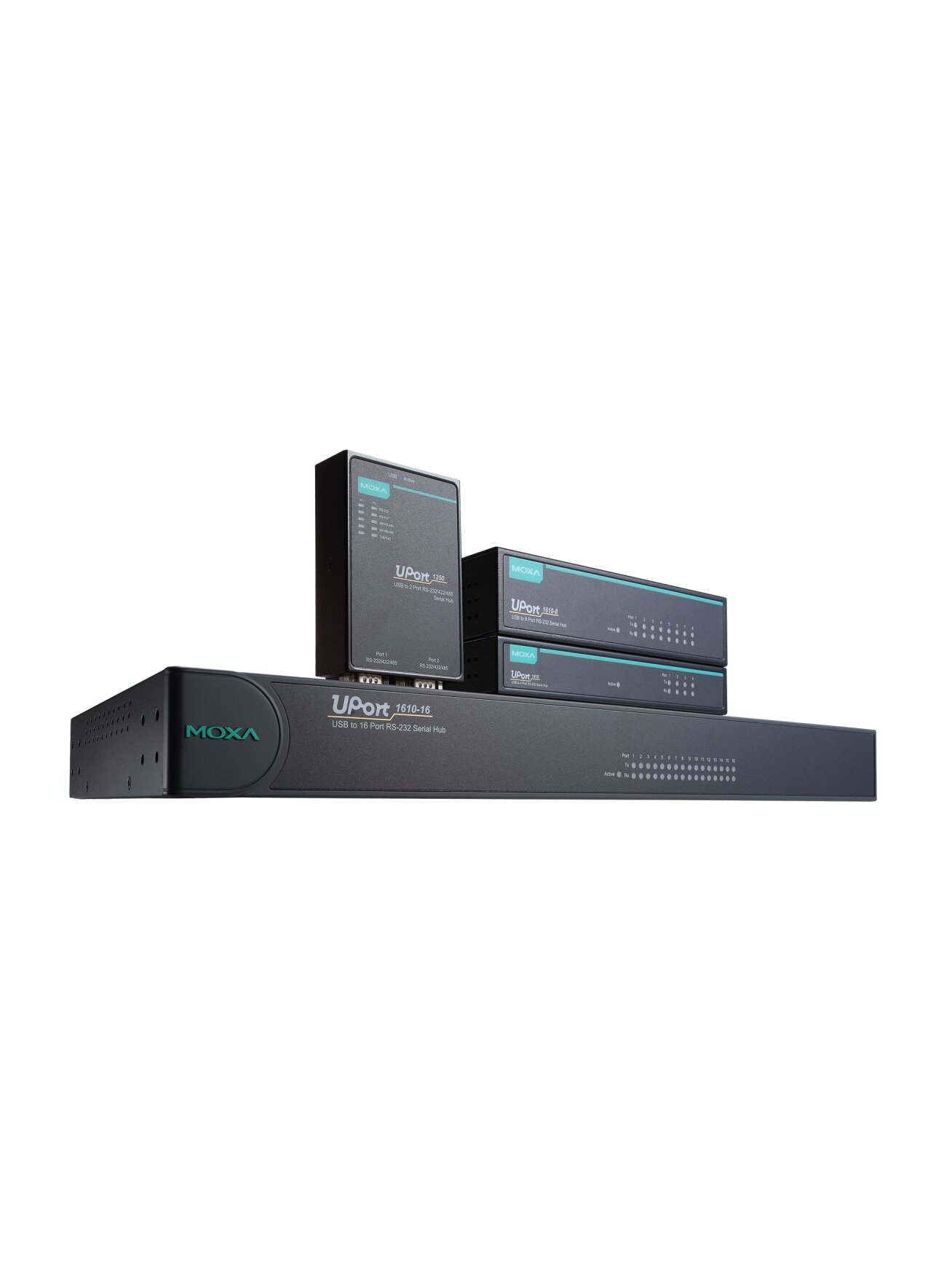 Moxa (UPort 1610-16) USB to 16-port RS-232 serial hub 2