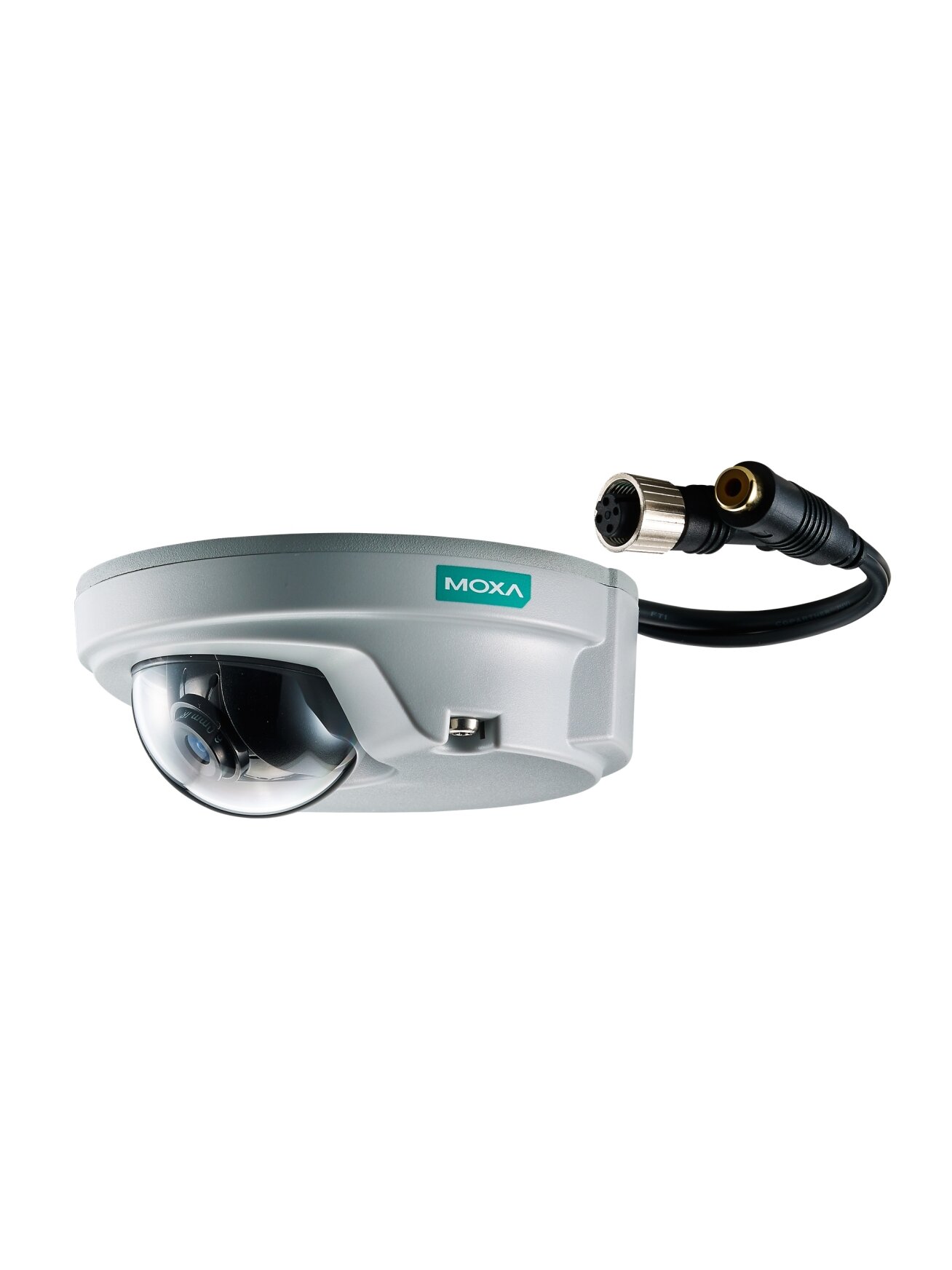Moxa (VPort P06-1MP-M12-CAM28-T) EN 50155, HD image, compact IP camera, M12 connector, 1 audio input, PoE, 2.8 mm lens, -40 to 70°C operating temperature 2 Moxa (VPort P06-1MP-M12-CAM28-T) EN 50155, HD image, compact IP camera, M12 connector, 1 audio input, PoE, 2.8 mm lens, -40 to 70°C operating temperature 2