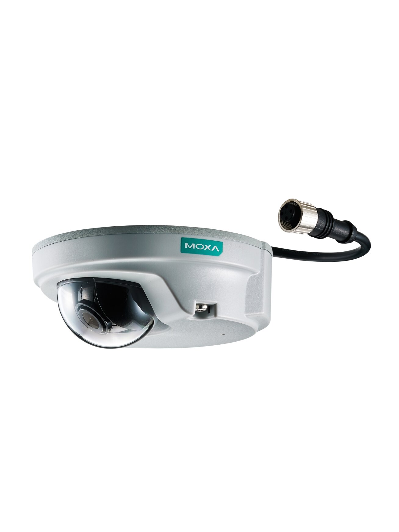 Moxa (VPort P06-1MP-M12-CAM28-T) EN 50155, HD image, compact IP camera, M12 connector, 1 audio input, PoE, 2.8 mm lens, -40 to 70°C operating temperature 3