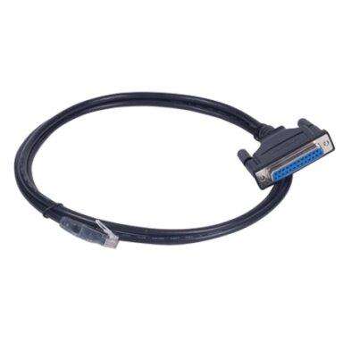 Moxa (CBL-RJ45SF25-150) 8 kontaktų RJ45 į DB25 lizdas nuoseklusis ryšys kabelis su ekranavimas, 1.5m Moxa (CBL-RJ45SF25-150) 8 kontaktų RJ45 į DB25 lizdas nuoseklusis ryšys kabelis su ekranavimas, 1.5m