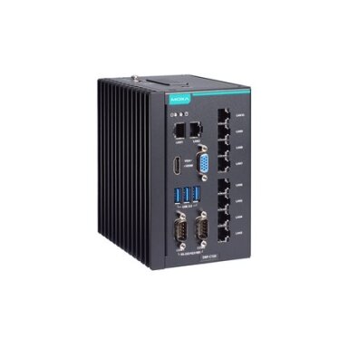 Moxa (DRP-C100-C7-8L-T) DIN bėgelio kompiuteris, komplektacija: Intel® Core™ i7-1185G7E procesorius, 10 LAN prievadai, 2 nuosekliojo ryšio prievadai, 3 USB 3.0 prievadai, 1 VGA prievadas, 1 HDMI prievadas, 1 CFast lizdas, 1 SD lizdas, 12/24 VDC maitinimo Moxa (DRP-C100-C7-8L-T) DIN bėgelio kompiuteris, komplektacija: Intel® Core™ i7-1185G7E procesorius, 10 LAN prievadai, 2 nuosekliojo ryšio prievadai, 3 USB 3.0 prievadai, 1 VGA prievadas, 1 HDMI prievadas, 1 CFast lizdas, 1 SD lizdas, 12/24 VDC maitinimo