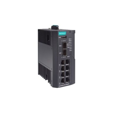 Moxa (EDR-G9010-VPN-2MGSFP-HV-T) 8 GbE varinis + 2 GbE SFP kelių prievadų pramoninis saugus maršrutizatorius su ugniasienė/NAT/VPN, 120/220 VDC/VAC įėjimas įtampa, Darbinė temperatūra: -40...75 °C Moxa (EDR-G9010-VPN-2MGSFP-HV-T) 8 GbE varinis + 2 GbE SFP kelių prievadų pramoninis saugus maršrutizatorius su ugniasienė/NAT/VPN, 120/220 VDC/VAC įėjimas įtampa, Darbinė temperatūra: -40...75 °C