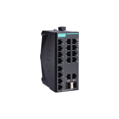 Moxa (EDS-2018-ML-2GTXSFP) nevaldomas Gigabit Ethernet komutatorius, komplektacija: 16 10/100BaseT(X) prievadai, 2 10/100/1000BaseT(X) arba 100/1000BaseSFP prievadai, Darbinė temperatūra: -10...60 °C Moxa (EDS-2018-ML-2GTXSFP) nevaldomas Gigabit Ethernet komutatorius, komplektacija: 16 10/100BaseT(X) prievadai, 2 10/100/1000BaseT(X) arba 100/1000BaseSFP prievadai, Darbinė temperatūra: -10...60 °C