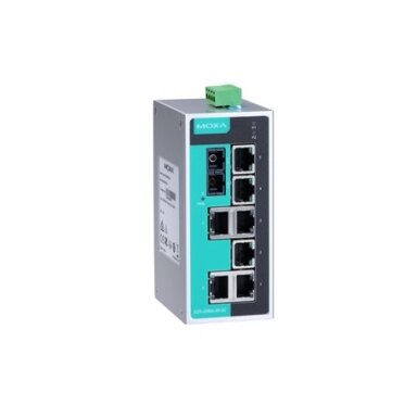 Moxa (EDS-208A-M-SC-T) nevaldomas Ethernet komutatorius, komplektacija: 7 10/100BaseT(X) prievadai, 1 100BaseFX daugiamodis prievadas su SC jungtis, Darbinė temperatūra: -40...75 °C Moxa (EDS-208A-M-SC-T) nevaldomas Ethernet komutatorius, komplektacija: 7 10/100BaseT(X) prievadai, 1 100BaseFX daugiamodis prievadas su SC jungtis, Darbinė temperatūra: -40...75 °C