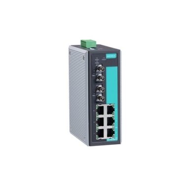 Moxa (EDS-308-MM-ST) nevaldomas Ethernet komutatorius, komplektacija: 6 10/100BaseT(X) prievadai, 2 100BaseFX daugiamodis prievadai su ST jungtys, relė išėjimas įspėjimas, Darbinė temperatūra: 0...60 °C Moxa (EDS-308-MM-ST) nevaldomas Ethernet komutatorius, komplektacija: 6 10/100BaseT(X) prievadai, 2 100BaseFX daugiamodis prievadai su ST jungtys, relė išėjimas įspėjimas, Darbinė temperatūra: 0...60 °C