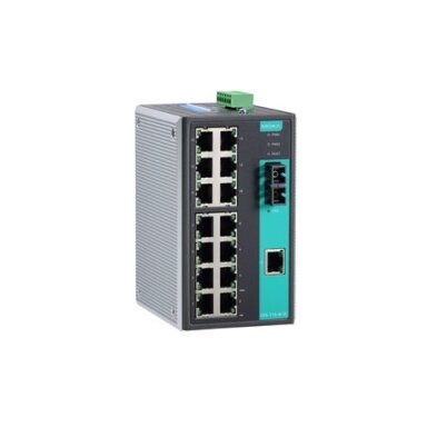Moxa (EDS-316-M-SC-T) nevaldomas Ethernet komutatorius, komplektacija: 15 10/100BaseT(X) prievadai, 1 100BaseFX daugiamodis prievadas su SC jungtis, relė išėjimas įspėjimas, Darbinė temperatūra: -40...75 °C Moxa (EDS-316-M-SC-T) nevaldomas Ethernet komutatorius, komplektacija: 15 10/100BaseT(X) prievadai, 1 100BaseFX daugiamodis prievadas su SC jungtis, relė išėjimas įspėjimas, Darbinė temperatūra: -40...75 °C