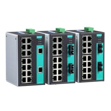 Moxa (EDS-316-SS-SC) nevaldomas Ethernet komutatorius, komplektacija: 14 10/100BaseT(X) prievadai, 2 100BaseFX vienamodis prievadai su SC jungtys, relė išėjimas įspėjimas, Darbinė temperatūra: -10...60 °C Moxa (EDS-316-SS-SC) nevaldomas Ethernet komutatorius, komplektacija: 14 10/100BaseT(X) prievadai, 2 100BaseFX vienamodis prievadai su SC jungtys, relė išėjimas įspėjimas, Darbinė temperatūra: -10...60 °C
