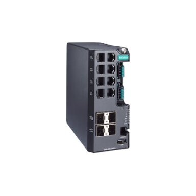 Moxa (EDS-4012-4GS-LV-T) valdomas Ethernet komutatorius, komplektacija: 8 10/100BaseT(X) prievadai, 4 100/1000BaseSFP prievadai, dvigubas maitinimas maitinimo šaltinis, 12/24/48 VDC, Darbinė temperatūra: -40...75 °C Moxa (EDS-4012-4GS-LV-T) valdomas Ethernet komutatorius, komplektacija: 8 10/100BaseT(X) prievadai, 4 100/1000BaseSFP prievadai, dvigubas maitinimas maitinimo šaltinis, 12/24/48 VDC, Darbinė temperatūra: -40...75 °C