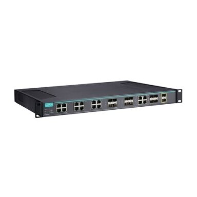 Moxa (ICS-G7526A-8GSFP-2XG-HV-HV-T) 2 lygmens visi prievadai Gigabit, valdomas Ethernet komutatorius, komplektacija: 12 10/100/1000BaseT(X) prievadai, 8 100/1000BaseSFP lizdai, 4 10/100/1000BaseT(X) arba 100/1000BaseSFP lizdas kombinuoti prievadai, 2 10Gb Moxa (ICS-G7526A-8GSFP-2XG-HV-HV-T) 2 lygmens visi prievadai Gigabit, valdomas Ethernet komutatorius, komplektacija: 12 10/100/1000BaseT(X) prievadai, 8 100/1000BaseSFP lizdai, 4 10/100/1000BaseT(X) arba 100/1000BaseSFP lizdas kombinuoti prievadai, 2 10Gb