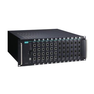 Moxa (ICS-G7748A-HV-HV) visi prievadai Gigabit, modulinis valdomas Ethernet komutatorius sistema, komplektacija: 12 lizdai skirta 4 prievadų Gigabit Ethernet sąsaja moduliai, 2 galvaniškai atskirti maitinimo šaltiniai (85...264 VAC), skirta a bendras of u Moxa (ICS-G7748A-HV-HV) visi prievadai Gigabit, modulinis valdomas Ethernet komutatorius sistema, komplektacija: 12 lizdai skirta 4 prievadų Gigabit Ethernet sąsaja moduliai, 2 galvaniškai atskirti maitinimo šaltiniai (85...264 VAC), skirta a bendras of u