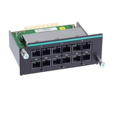 Moxa (IM-6700A-6MSC) Fast Ethernet modulis, komplektacija: 6 daugiamodis 100BaseFX prievadai su SC jungtys Moxa (IM-6700A-6MSC) Fast Ethernet modulis, komplektacija: 6 daugiamodis 100BaseFX prievadai su SC jungtys