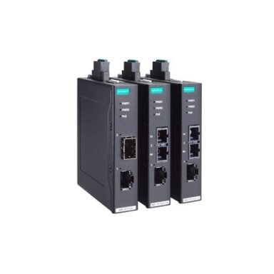 Moxa (IMC-P21GA-G2-LX-SC) PoE+ pramoninis 10/100/1000Base-T(X) į 1000Base-LX medijos keitiklis, vienamodis prievadas su SC jungtis, Darbinė temperatūra: -10...60 °C Moxa (IMC-P21GA-G2-LX-SC) PoE+ pramoninis 10/100/1000Base-T(X) į 1000Base-LX medijos keitiklis, vienamodis prievadas su SC jungtis, Darbinė temperatūra: -10...60 °C