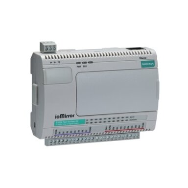 Moxa (ioMirror E3210) Universalus Peer-į-Peer I/O, 8 skaitmeniniai įėjimai (DI), 8 skaitmeniniai išėjimai (DO), Darbinė temperatūra: -10...60 °C Moxa (ioMirror E3210) Universalus Peer-į-Peer I/O, 8 skaitmeniniai įėjimai (DI), 8 skaitmeniniai išėjimai (DO), Darbinė temperatūra: -10...60 °C