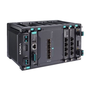 Moxa (MDS-G4012-L3-4XGS-T) 3 lygmens visi prievadai Gigabit, modulinis valdomas Ethernet komutatorius, komplektacija: 4 fiksuotas 10GbE SFP+ lizdai, 2 lizdai skirta pasirinktinai 4 prievadų GE/FE moduliai, 2 lizdai skirta galvaniškai atskirtas maitinimas Moxa (MDS-G4012-L3-4XGS-T) 3 lygmens visi prievadai Gigabit, modulinis valdomas Ethernet komutatorius, komplektacija: 4 fiksuotas 10GbE SFP+ lizdai, 2 lizdai skirta pasirinktinai 4 prievadų GE/FE moduliai, 2 lizdai skirta galvaniškai atskirtas maitinimas