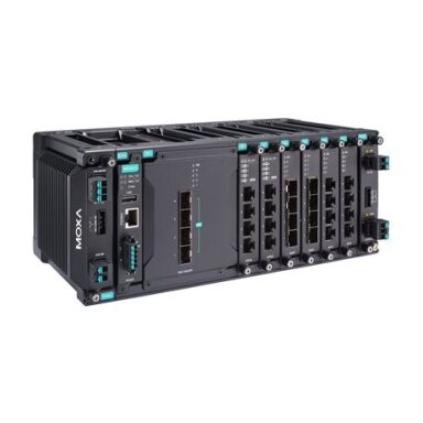 Moxa (MDS-G4028-L3-4XGS-T) 3 lygmens visi prievadai Gigabit, modulinis valdomas Ethernet komutatorius, komplektacija: 4 fiksuotas 10GbE SFP+ lizdai, 6 lizdai skirta pasirinktinai 4 prievadų GE/FE moduliai, 2 lizdai skirta galvaniškai atskirtas maitinimas Moxa (MDS-G4028-L3-4XGS-T) 3 lygmens visi prievadai Gigabit, modulinis valdomas Ethernet komutatorius, komplektacija: 4 fiksuotas 10GbE SFP+ lizdai, 6 lizdai skirta pasirinktinai 4 prievadų GE/FE moduliai, 2 lizdai skirta galvaniškai atskirtas maitinimas
