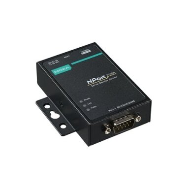 Moxa (NPort 5150A-T) 1 prievadų RS-232/422/485 įrenginių serveris, Darbinė temperatūra: -40...75 °C Moxa (NPort 5150A-T) 1 prievadų RS-232/422/485 įrenginių serveris, Darbinė temperatūra: -40...75 °C