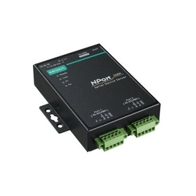 Moxa (NPort 5230A-T) 2 prievadų RS-422/485 įrenginių serveris, Darbinė temperatūra: -40...75 °C Moxa (NPort 5230A-T) 2 prievadų RS-422/485 įrenginių serveris, Darbinė temperatūra: -40...75 °C