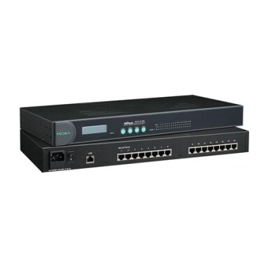 Moxa (NPort 5610-16) 16 prievadų RS-232 Montuojamas į spintą įrenginių serveris su RJ45 jungtys ir 100...240 VAC maitinimo įėjimas Moxa (NPort 5610-16) 16 prievadų RS-232 Montuojamas į spintą įrenginių serveris su RJ45 jungtys ir 100...240 VAC maitinimo įėjimas