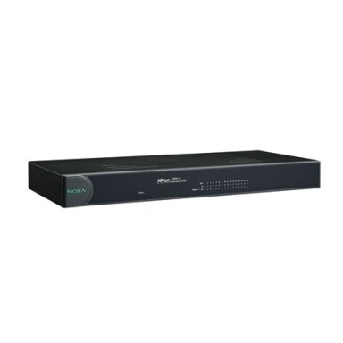 Moxa (NPort 5650-16-T) 16 prievadų RS-232/422/485 Montuojamas į spintą įrenginių serveris su RJ45 jungtys ir 100...240 VAC maitinimo įėjimas, Darbinė temperatūra: -40...75 °C Moxa (NPort 5650-16-T) 16 prievadų RS-232/422/485 Montuojamas į spintą įrenginių serveris su RJ45 jungtys ir 100...240 VAC maitinimo įėjimas, Darbinė temperatūra: -40...75 °C
