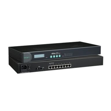 Moxa (NPort 5650-8-S-SC) 8 prievadų RS-232/422/485 Montuojamas į spintą įrenginių serveris su vienamodis šviesolaidis (SC jungtis) Moxa (NPort 5650-8-S-SC) 8 prievadų RS-232/422/485 Montuojamas į spintą įrenginių serveris su vienamodis šviesolaidis (SC jungtis)