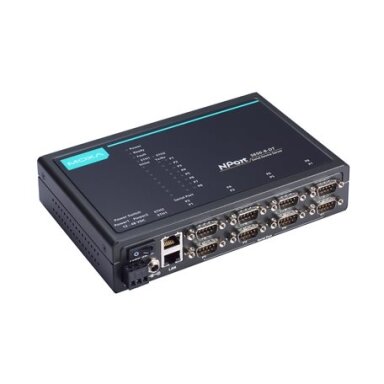 Moxa (NPort 5650I-8-DT-T) 8 prievadų RS-232/422/485 stalinis įrenginių serveris, komplektacija: DB9 kištukas jungtys ir 2 KV galvaninis atskyrimas, Darbinė temperatūra: -40...75 °C Moxa (NPort 5650I-8-DT-T) 8 prievadų RS-232/422/485 stalinis įrenginių serveris, komplektacija: DB9 kištukas jungtys ir 2 KV galvaninis atskyrimas, Darbinė temperatūra: -40...75 °C