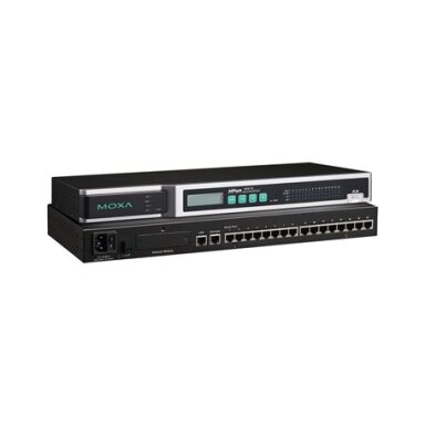 Moxa (NPort 6650-16) 16 prievadų RS-232/422/485 į Ethernet saugus terminalų serveris, 100...240 VAC įėjimas Moxa (NPort 6650-16) 16 prievadų RS-232/422/485 į Ethernet saugus terminalų serveris, 100...240 VAC įėjimas