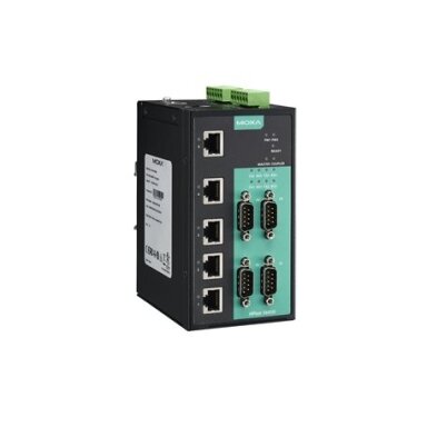Moxa (NPort S8455I) 4 RS-232/422/485 prievadai, 5 10/100BaseT(X) prievadai, 12...48 VDC, 2 kV galvaninio atskyrimo apsauga, Darbinė temperatūra: 0...60 °C Moxa (NPort S8455I) 4 RS-232/422/485 prievadai, 5 10/100BaseT(X) prievadai, 12...48 VDC, 2 kV galvaninio atskyrimo apsauga, Darbinė temperatūra: 0...60 °C