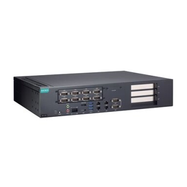 Moxa (RKP-C220-C7-2CB6C-T) Montuojamas į spintą 2U kompiuteris, komplektacija: Intel® Core™ i7-13700TE procesorius, 4 LAN prievadai, 8 nuosekliojo ryšio prievadai, 4 skaitmeniniai įėjimai (DI), 4 skaitmeniniai išėjimai (DO), 2 CAN prievadai, 3 USB 3.0 pri