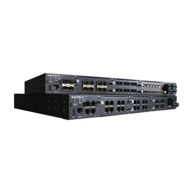 Moxa (RKS-G4028-L3-4GT-LV-T) 3 lygmens modulinis valdomas Ethernet komutatorius, komplektacija: 4 10/100/1000BaseT(X) prievadai, 3 lizdai Ethernet moduliams, 1 galvaniškai atskirtas maitinimo šaltinis (24/48 VDC), Darbinė temperatūra: -40...75 °C Moxa (RKS-G4028-L3-4GT-LV-T) 3 lygmens modulinis valdomas Ethernet komutatorius, komplektacija: 4 10/100/1000BaseT(X) prievadai, 3 lizdai Ethernet moduliams, 1 galvaniškai atskirtas maitinimo šaltinis (24/48 VDC), Darbinė temperatūra: -40...75 °C