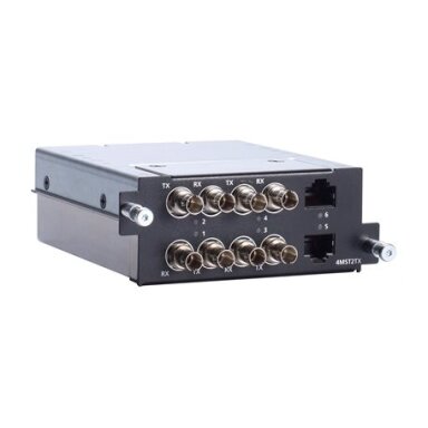 Moxa (RM-G4000-4MST2TX) Fast Ethernet modulis, komplektacija: 4 daugiamodis 100BaseFX prievadai su ST jungtys, 2 10/100BaseT(X) prievadai Moxa (RM-G4000-4MST2TX) Fast Ethernet modulis, komplektacija: 4 daugiamodis 100BaseFX prievadai su ST jungtys, 2 10/100BaseT(X) prievadai