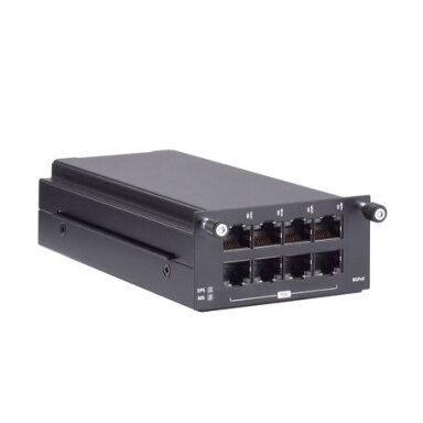 Moxa (RM-G4000-PL-8GPoE) Gigabit Ethernet modulis, komplektacija: 8 100/1000BaseT(X) IEEE 802.3bt PoE prievadai Moxa (RM-G4000-PL-8GPoE) Gigabit Ethernet modulis, komplektacija: 8 100/1000BaseT(X) IEEE 802.3bt PoE prievadai